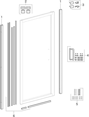 Pivot doors (Geberit GEO)