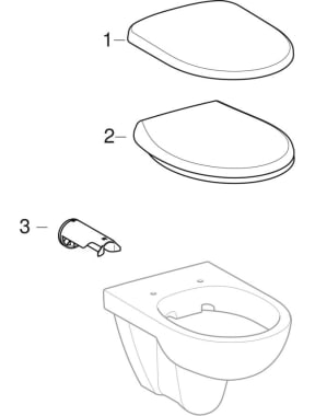 Pakabinami WC puodai, Rimfree (Geberit Selnova, Abalona, E100)