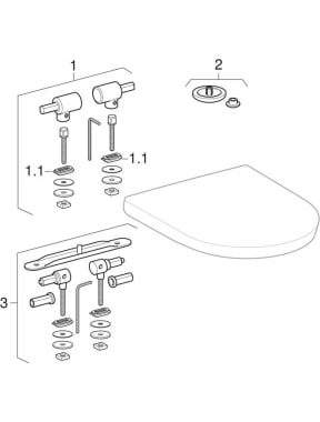 Wc-zittingen (Geberit Joly)