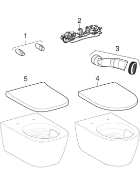 Wand-WCs TurboFlush (Geberit iCon)