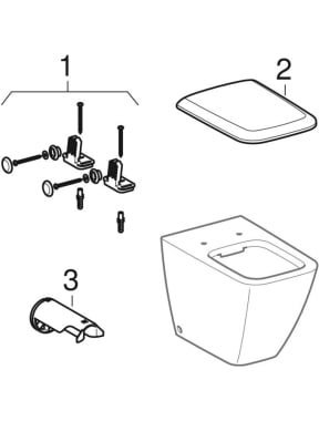 Floor-standing WCs, Rimfree (Geberit iCon Square, it!)