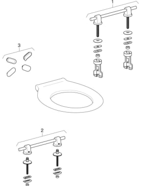 WC seat rings (Geberit Abalona Comfort, Selnova Comfort)