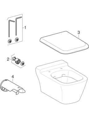 Rozkladový výkres: Závesné WC Rimfree (Geberit myDay) (roky výroby 2015 – 2025)