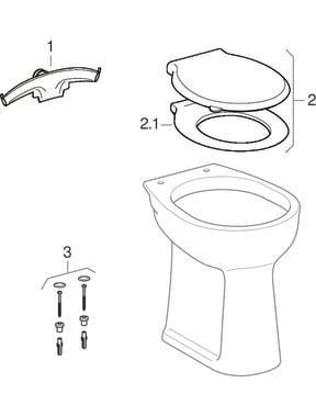 Stojące miski (Geberit Vitalis)