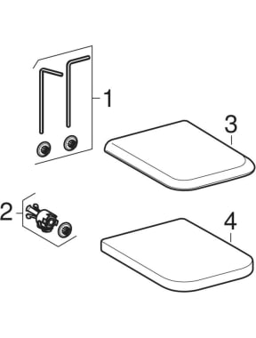Rozkladový výkres: Závesné WC (Geberit it!, myDay, Arum, 365) (roky výroby 2011 – 2021)
