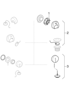 Ready-to-fit-sets for bathtub drain with waste plug