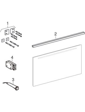 Miroirs lumineux éclairage en haut (Geberit Option, Option Basic, Linéo 2)