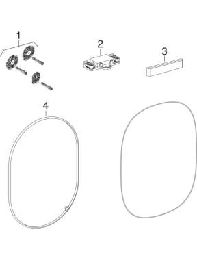 Miroir lumineux (Geberit Option Oval)