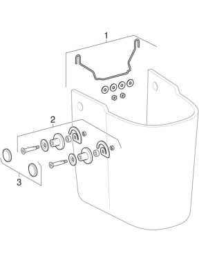Half pedestals (Geberit Smyle)