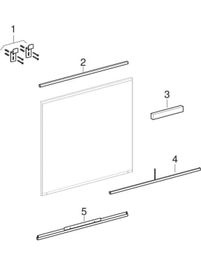 Miroir lumineux (Geberit Option Plus)