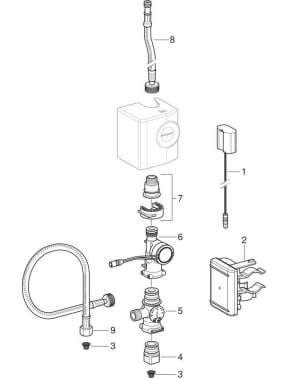 Generator conversion sets, for types 185 and 186 washbasin taps