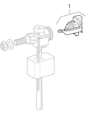 Fill valves type 333, lateral water supply connection