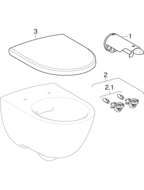 Wand-WCs Rimfree (Geberit Modo)